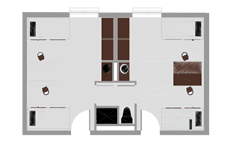 Double room blueprint
