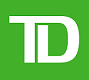 TD Canada trust logo with green square and white letters TD centred inside