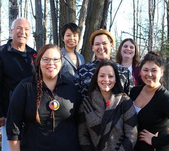 A group photo of Sault College Indigenous leaders.