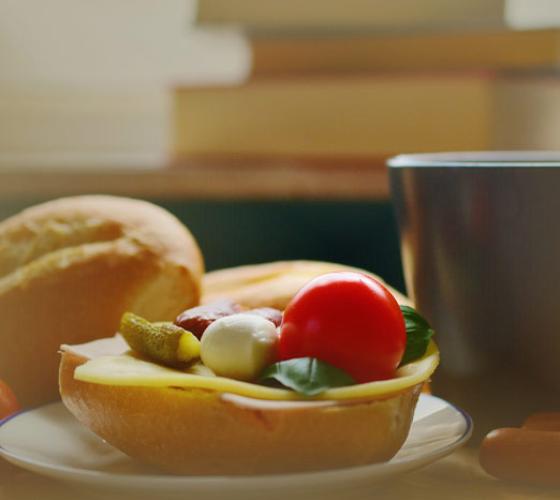 closeup of healthy breakfast