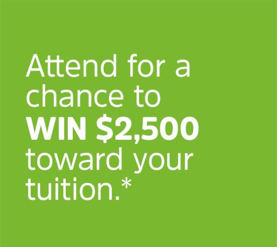 Information about Spring Open House tuition prize available.