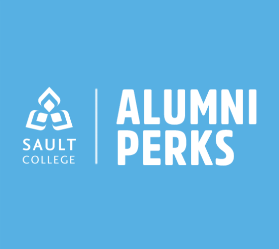 Alumni Perks with Sault College logo