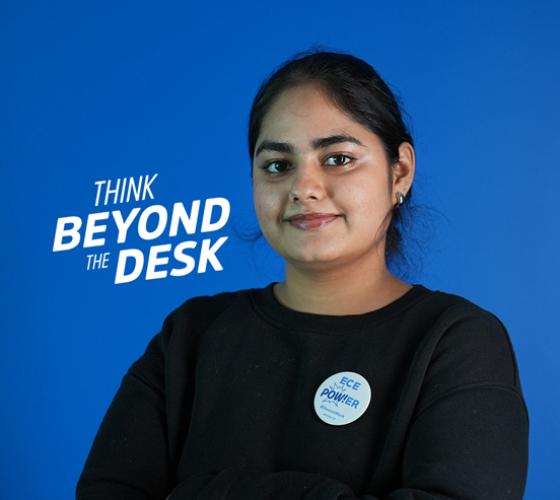 Community Services student card for think beyond the desk
