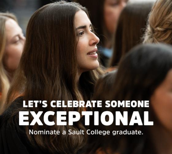 Grads at convocation with let's celebrate exceptional grads calling for nominations