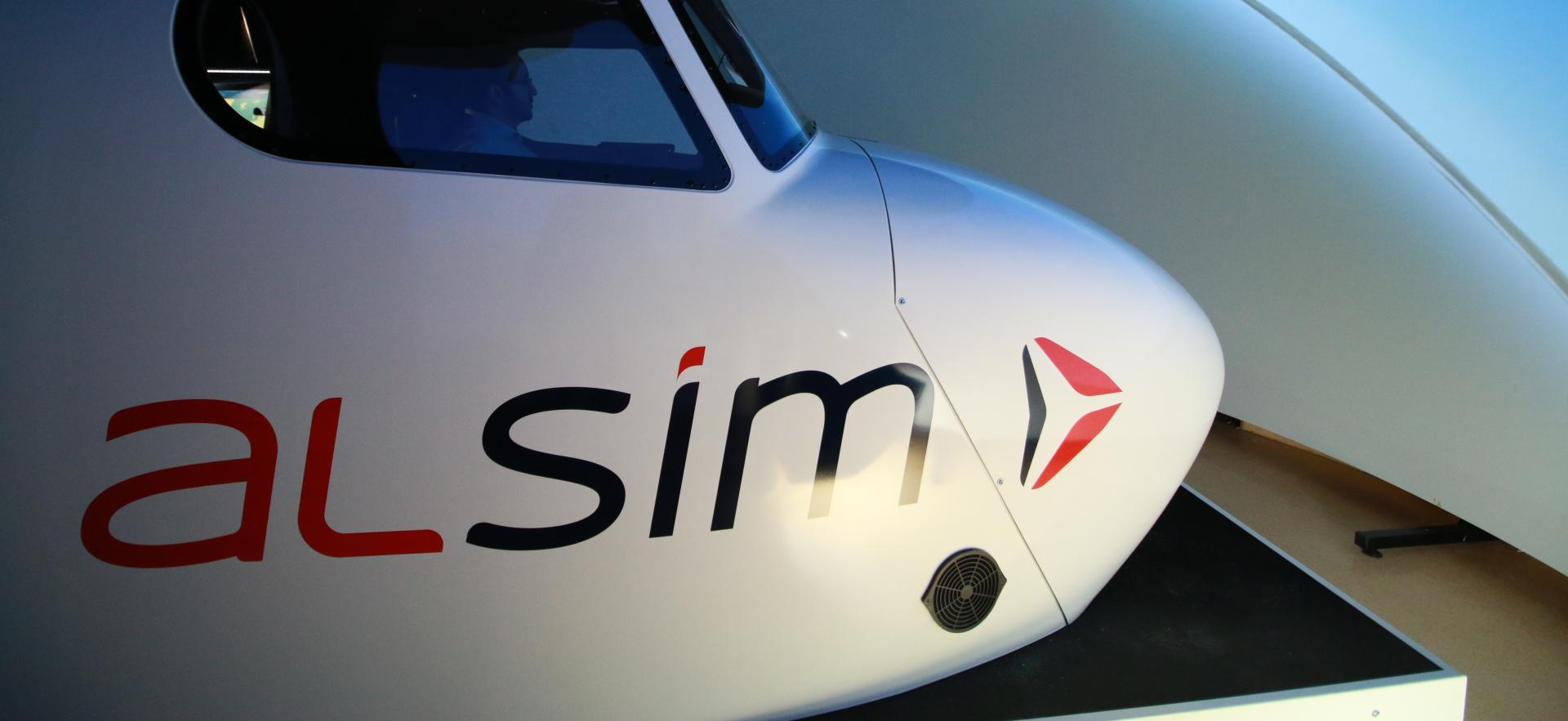 Image of Aviation simulator nose of plane