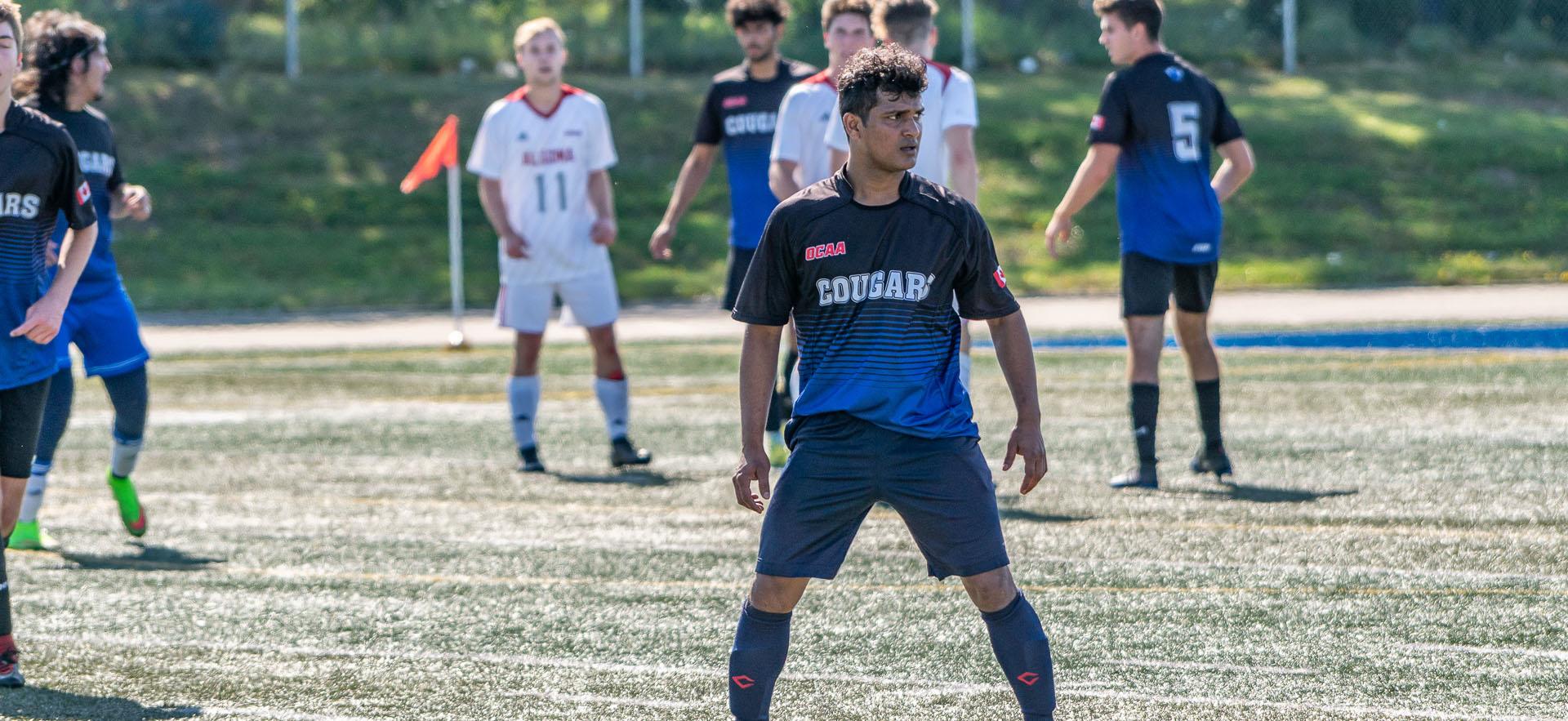 soccer player on soccer field