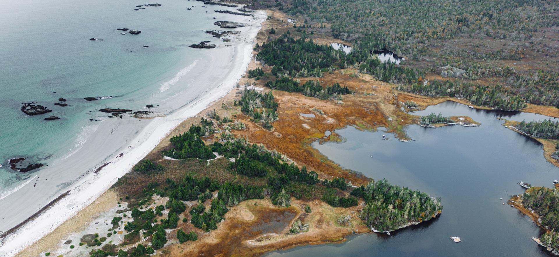 Jess' photo of high view of land and water