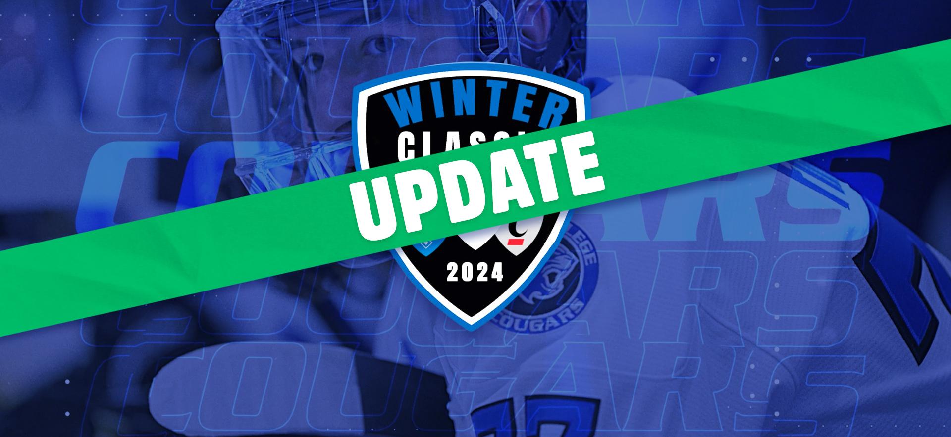 Winter Classic Update Men's Game Rescheduled To Noon on January 14