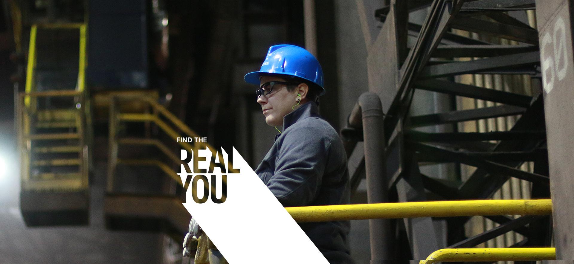 Skilled Trades graduate on site working at Algoma Steel