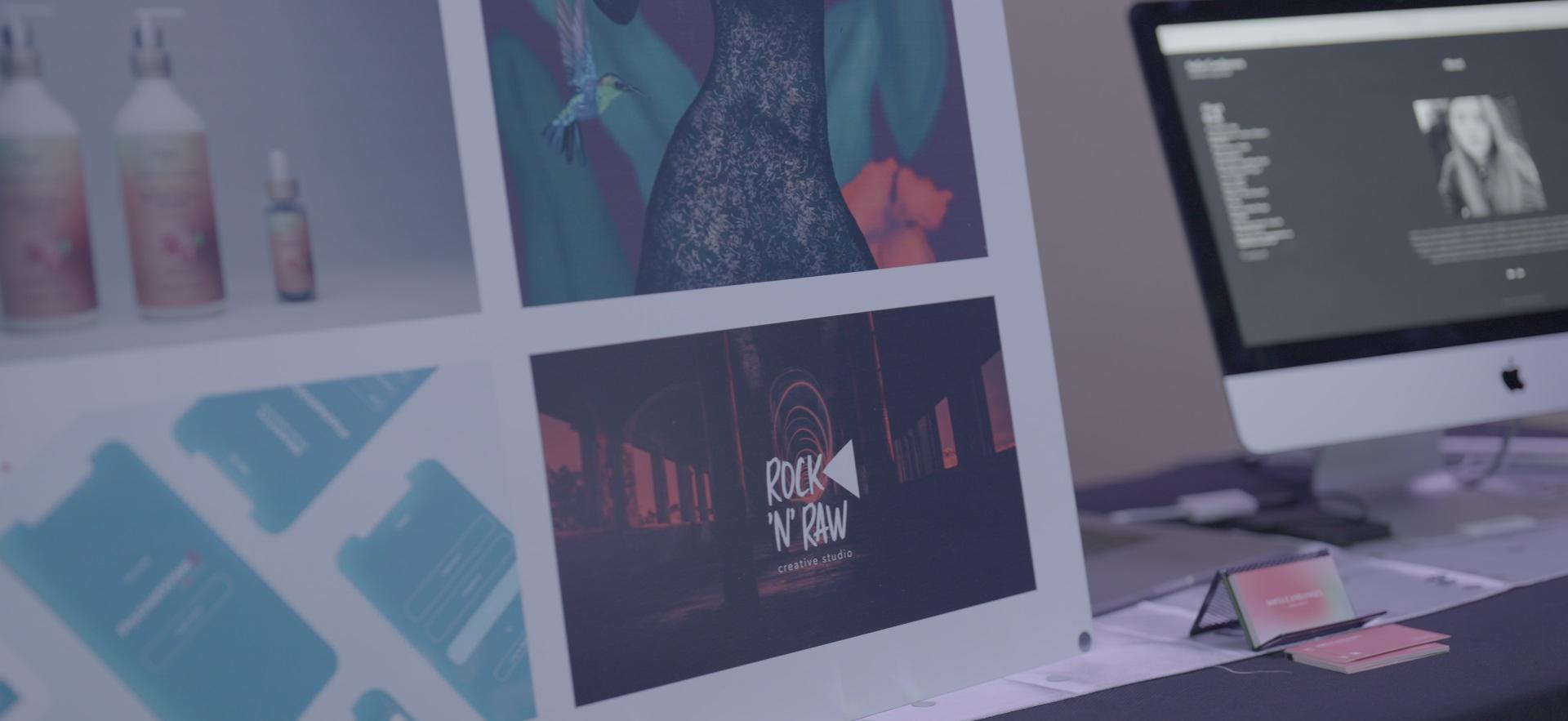 Graphic Design student's work on display at grad exhibit