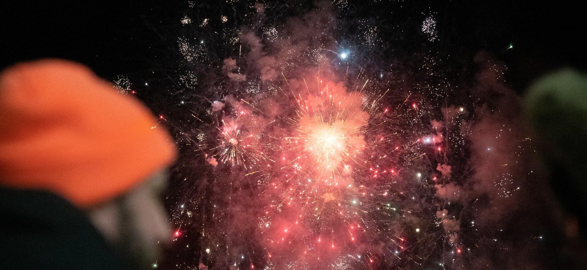 Fireworks at Bon Soo opening ceremony