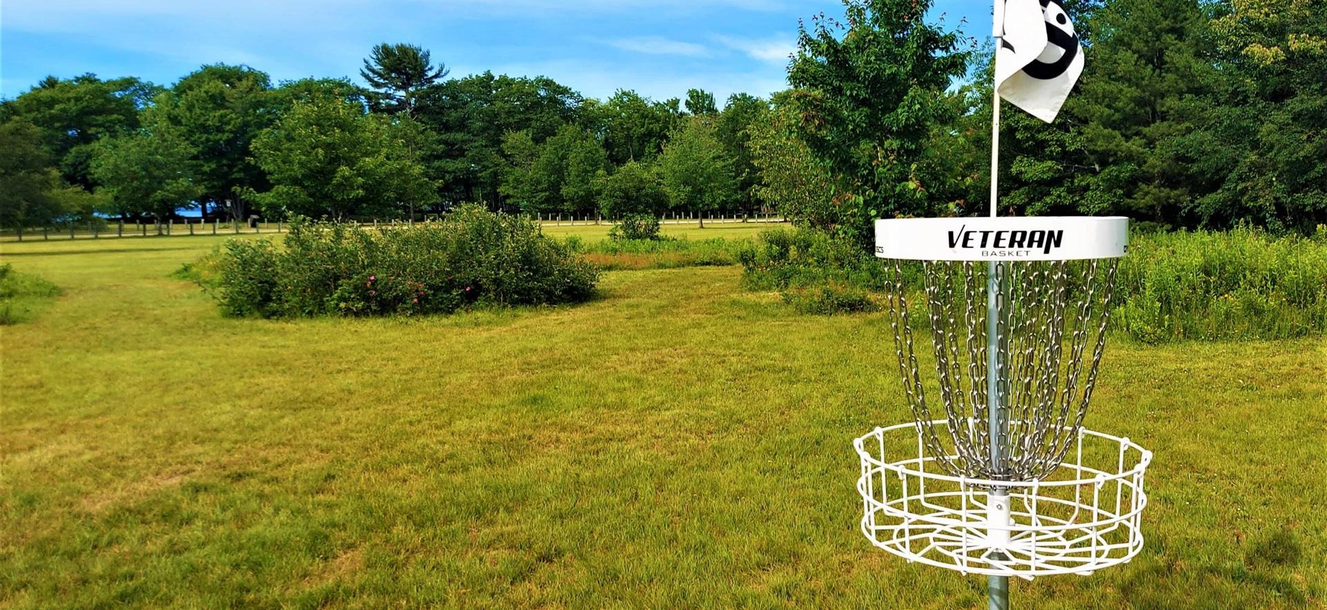 Disc Golf net at Points des Chenes