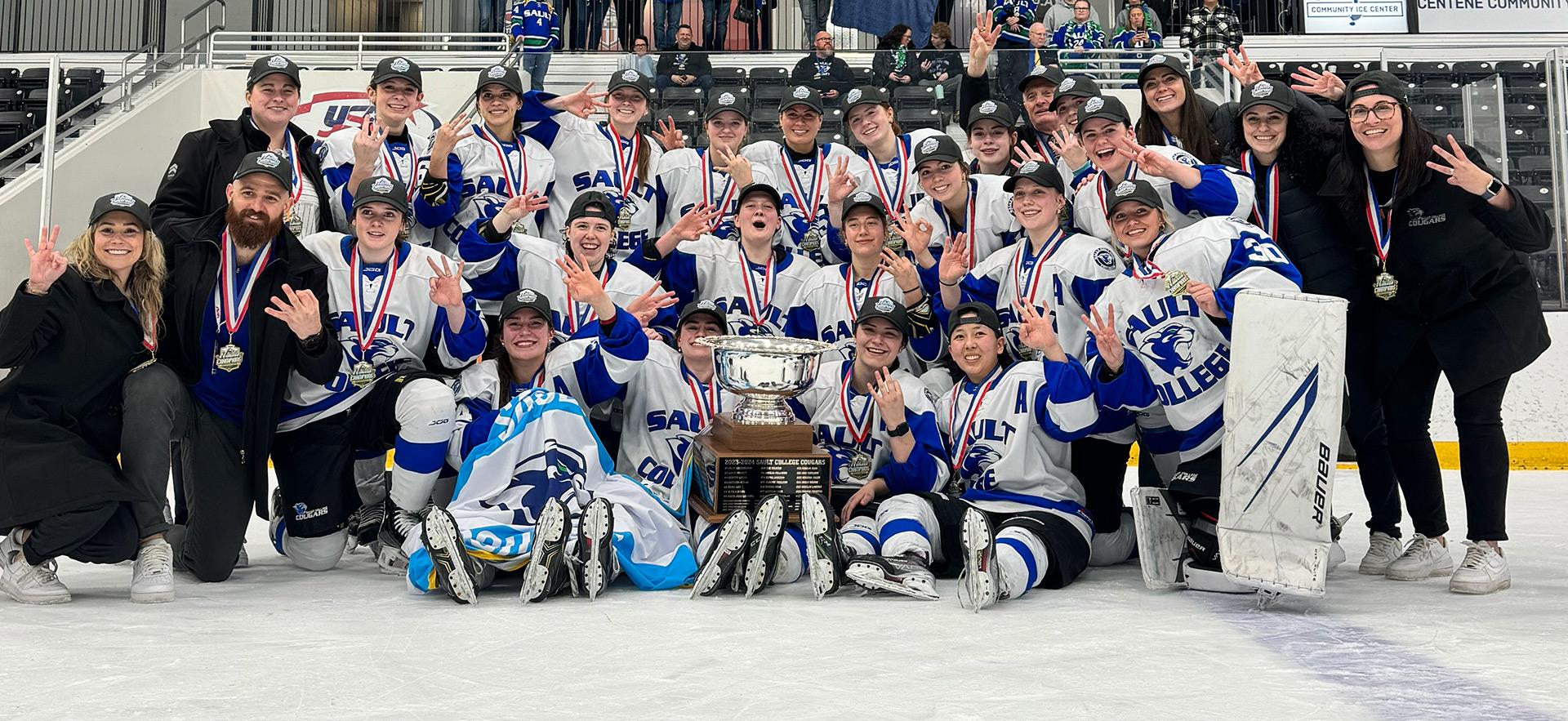 Sault Cougars Women's Hockey champions 2025
