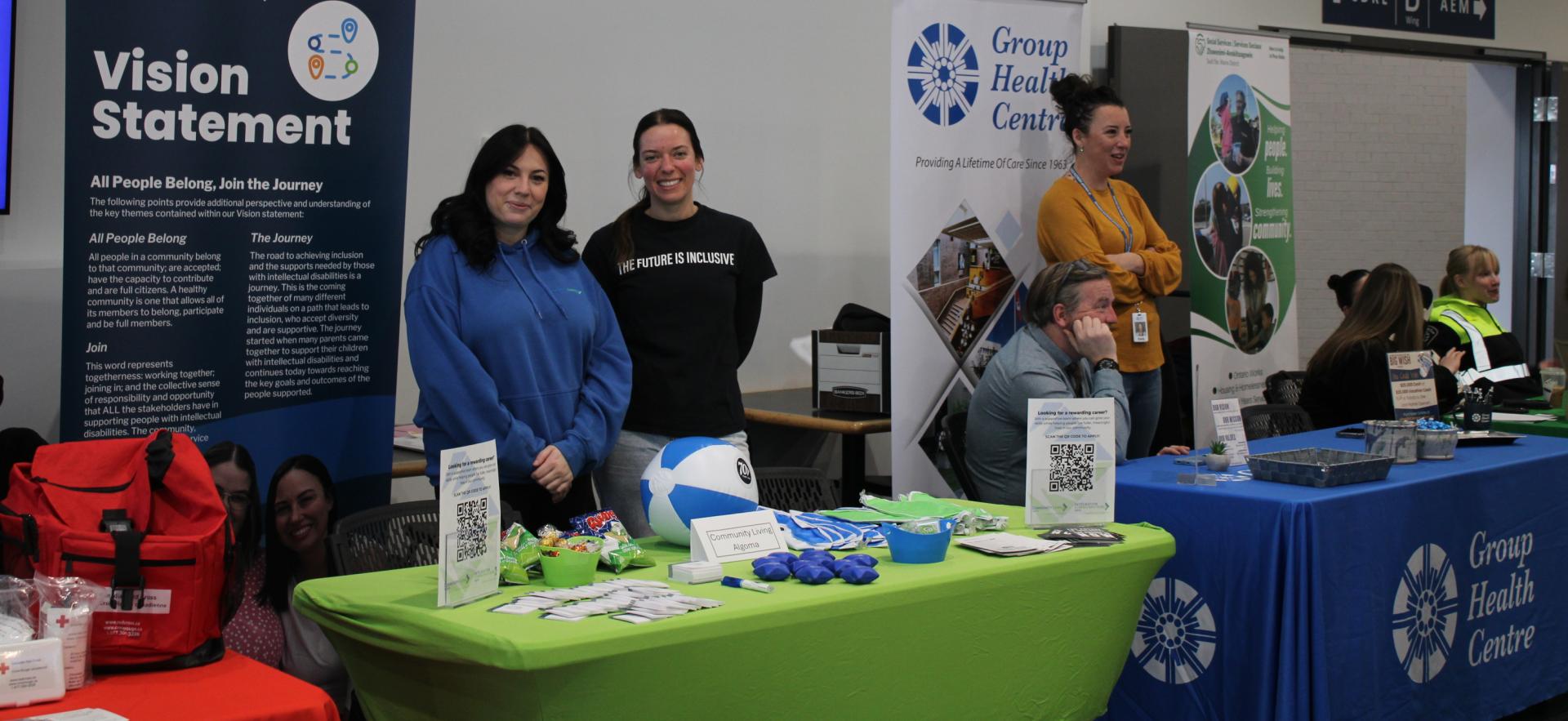 image of people at trade booths