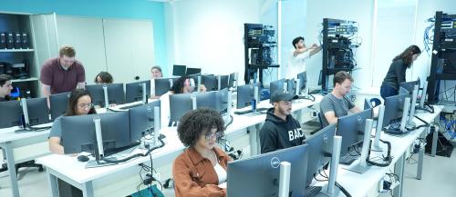 Image of students in computer lab