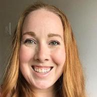 Student recruiter looking at camera